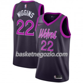 Canotte Uomo Minnesota Timberwolves Andrew Wiggins 22 2018-19 Nike City Edition Viola Swingman